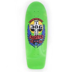 Dogtown Skateboard Deck Bull Dog 70s Classic Lime Dip 10.0