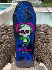 POWELL PERALTA SERIES 14 MIKE MCGILL SKATEBOARD DECK SKULL & SNAKE BLACK LIGHT