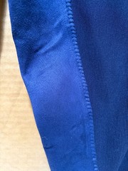 Tuff Rider Women’s Size 32 Regular Navy Riding Pants, Ribbed Full Seat Breeches