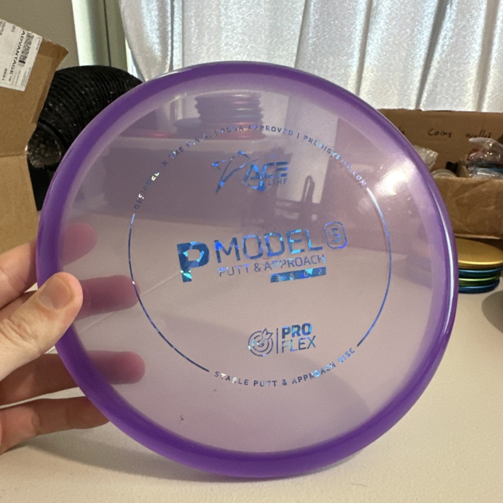 ACE Line P Model S ProFlex Purple Putting Disc Golf Disc Enhanced Grip