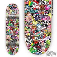 100 Skateboard Stickers bomb Vinyl Laptop Luggage Decals Dope Sticker Lot best