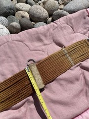 Western Straight Mohair String Cinch Chestnut 31.5” 17 Strands Non Irritating