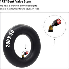 1PZ X02-20W 200X50 Inner Tubes 2 Pack Heavy Duty Electric Scooter Tire Tube Repl