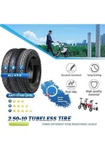 2.50-10 Dirt Bike Tire Street Tire Compatible with 14×2.50 14×2.5 60/100-10 ebik