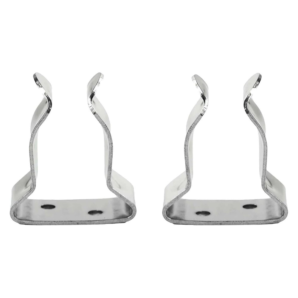 MARINE CITY Stainless Steel Storage Clips Hook Clamp 5/8″-1″ Boat (PacK of 2)