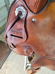 Used 16″ Brown Color Simco leather Trail Saddle #4070