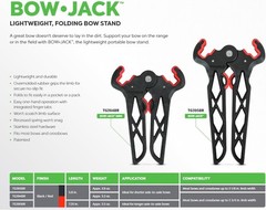 Lightweight Folding Bow Stand – Bow Jack with 7.5 in Legs & Non-Scratch Grips