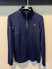 Romfh Aachen Navy Blue Mock 1/4 Zip Pullover Equestrian Horse Riding Women’s M