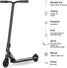 Pro Stunt Scooter Lightweight Aluminum 23in Street Trick Kids Teens Adults