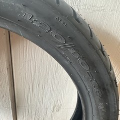 Tire 120/80-16 Tube Type Front/Rear Motorcycle Scooter