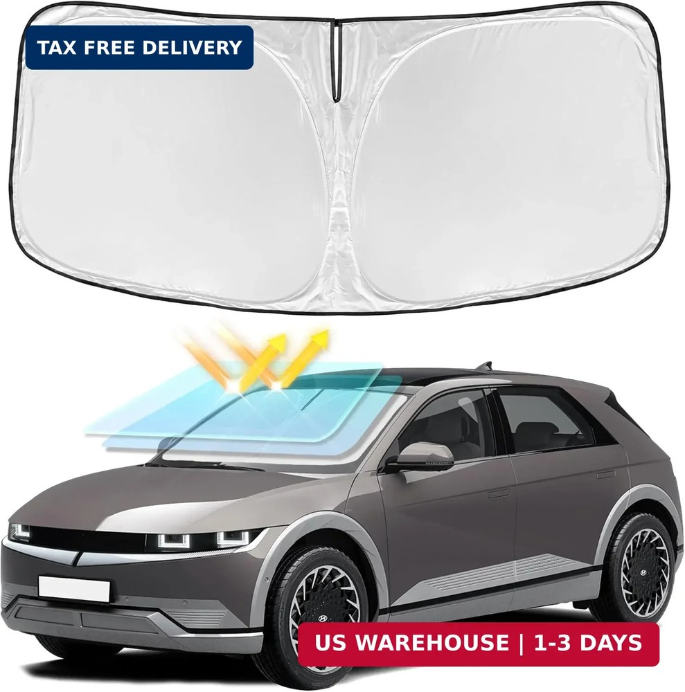 for Hyundai Ioniq 5 2022-2025 2026 Windshield Sun Shade – 4 Layers Car Sunshades