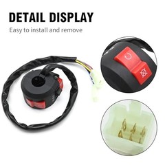 3 Function Left Starter Switch with 4 Wires Ignition Switch Key, Replacement