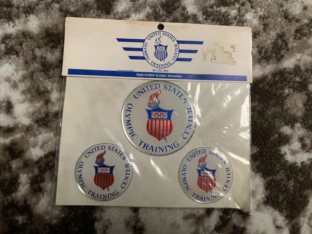 Vintage New United States Olympic Training Center Emblems (3-Pack) Stickers Vtg