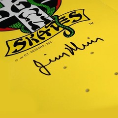 NEW DOGTOWN Jim Red Dog Muir SIGNED 70’s Classic Yellow REISSUE Skateboard DECK