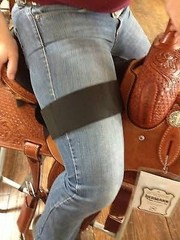Horse Western Sure Grip Saddle Seat Cover Adjustable Leg Bands Made in USA 4206
