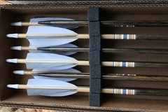 Premium Wood Arrows, Spined and Weight Matched. Dozen Packs