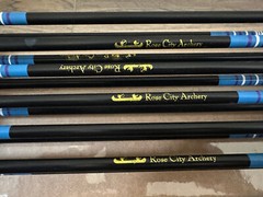 (12) Rose City PO Cedar NIGHTFALL 5S 11/32″ PAINTED & MATCHED 55-60# Arrows [v5]