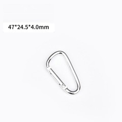 10/50 PCS Carabiner D Shape Spring Clip Snap Key Hook Keychain Buckle