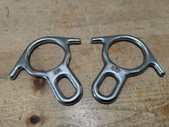 Two CMC FC90 Rescue Figure 8 Descender Rappelling Rappel Hardware NFPA Chrome