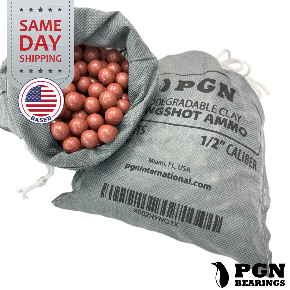 (2000) 1/2″ Inch Biodegradable Slingshot Ammo Precision Hard Clay Balls