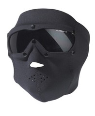 Swiss Eye Motorcycle Neoprene Full Face Mask & Goggles Biker Cycle Cycling Black
