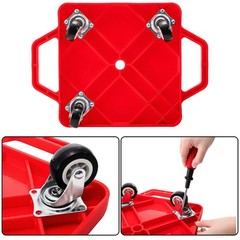 Avla 4 Pack Sports Scooter Board Handles Plastic Casters Floor Scooters For