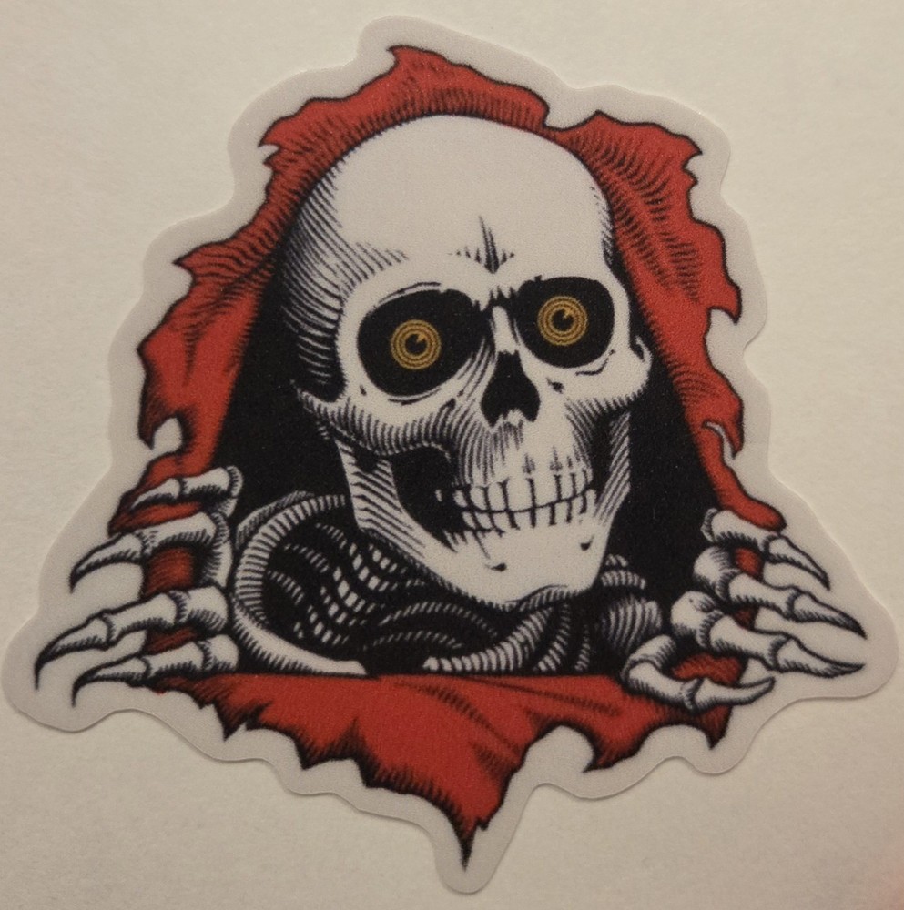 New Vinyl Powell Peralta Ripper sticker – Skateboard Bones Decal