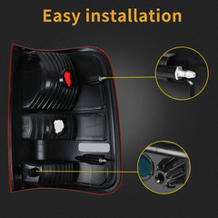 Tail Light Housing Compatible with 2004-2008 Ford F150 F-150 Driver and Passenge