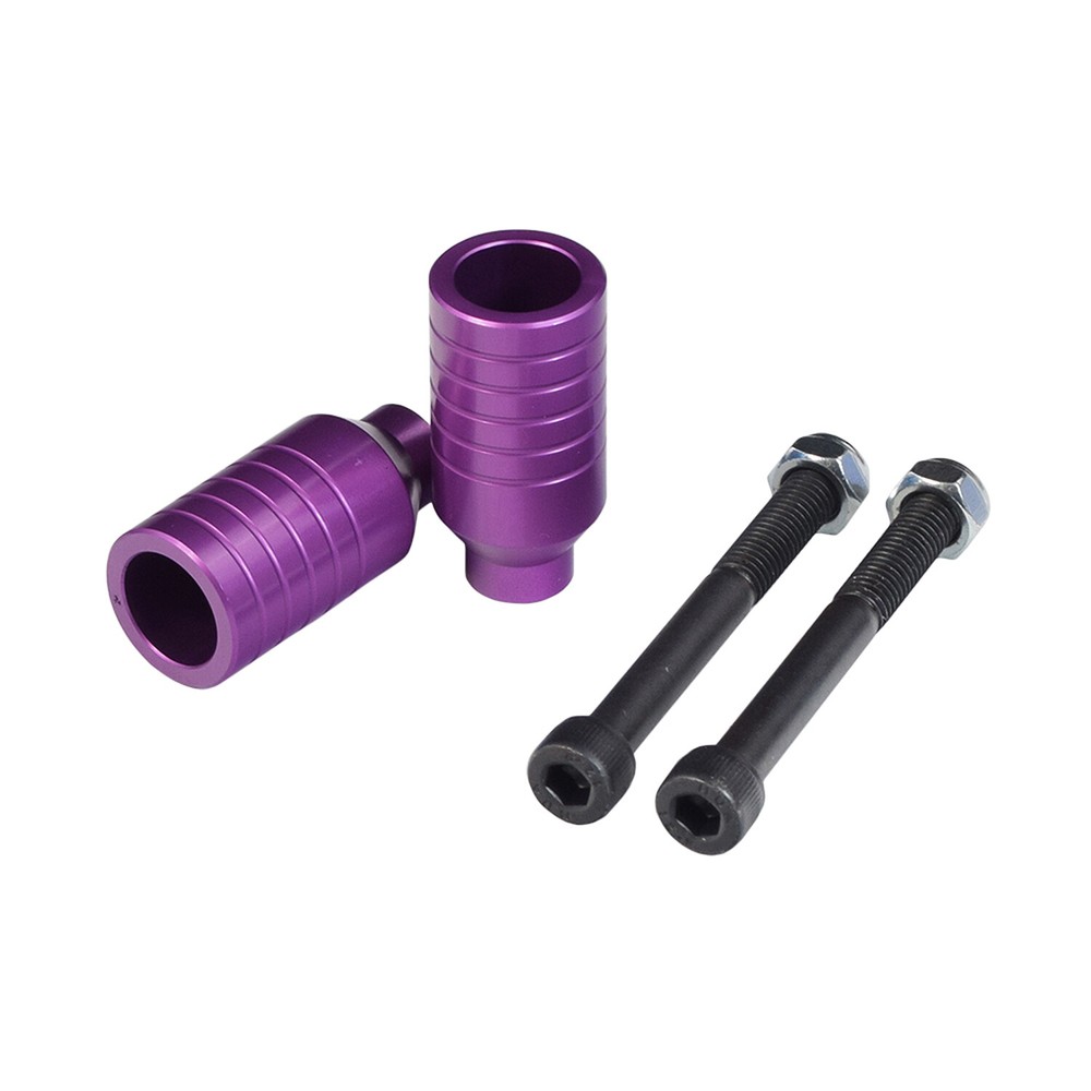 Purple Freestyle Kick Scooter Alloy Stunt Pegs (Set of 2)