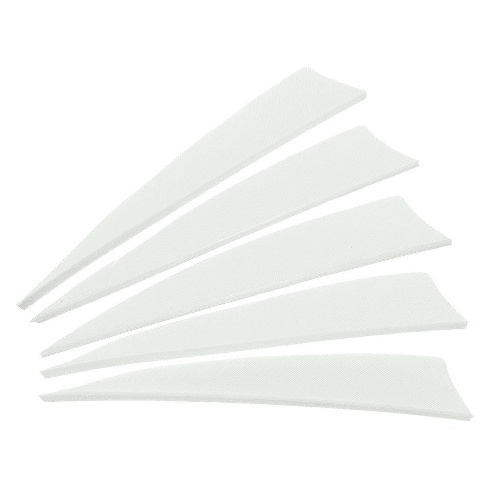 50 Pack Arrows Vanes 4 Inch Arrow Feather Right Wing White for DIY