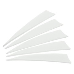50 Pack Arrows Vanes 4 Inch Arrow Feather Right Wing White for DIY