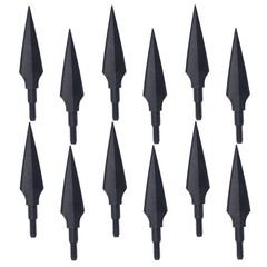 12/24X Traditional Broadheads 150 Grain Archery Arrowhead for Hunting and Target