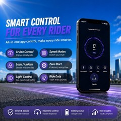 350W Electric Scooter 19mph APP Control 8.5″ Solid Tires Purple+Black UL2272