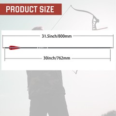 12pcs 28″ Carbon Arrows 2.95″ Vane Spine 500 Compound Recurve Bows Hunting Exact