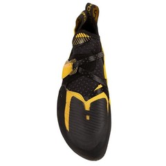 Excellent La Sportiva Solution Comp Men’s Climbing Shoes, Black/Yellow, M45