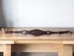 Western Horse Tack Set | Turquoise With Brown Tack set