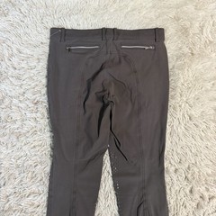 Women’s Size IT46 Grey Equiline Knee Patch Horseback Riding Breeches