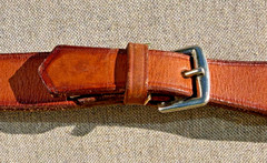 54″ Full Horse English Braided Leather Reins, Made in England, Color: Oak Bark
