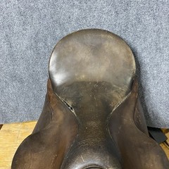 Albion Horse Saddle 16.5 M Brown Leather Made In England – * Some Damage *