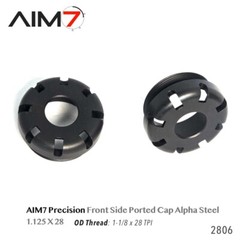 Aim7 ALPHACLOAK Brake Billet Steel Black 1.125X28 (1-1/8X28 TPI)