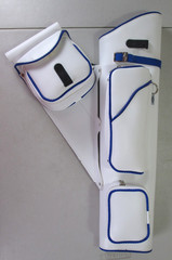 NEET White Leather W/Blue Braid Hip Quiver w/Blue Trim NT-300 Rt Hand – NEW –