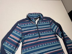 Kerrits Shirt Kids Small Fail Isle Fleece Tech Top 1/4 Zipper Pullover Polyester