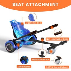 New Hoverboard & Go Kart 6.5» Electric Bluetooth Self-Balance Scooter for Kids