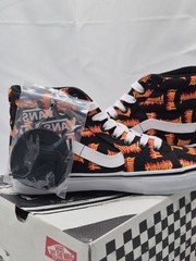 VANS Thrasher Flame Print High Top Skateboarding Shoes Black Men’s US 7 D