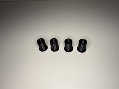 Headrest bow hanger with rubber insert