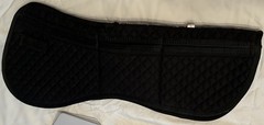 Total Saddle Fit Six Point Shimmable Saddle Pad – Cotton Half Pad with Shims M/L