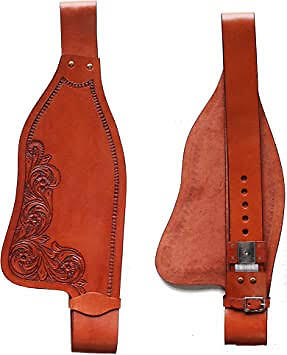 Western Horse Saddle Replacement Leather Fenders Pair Set for Adult Horse