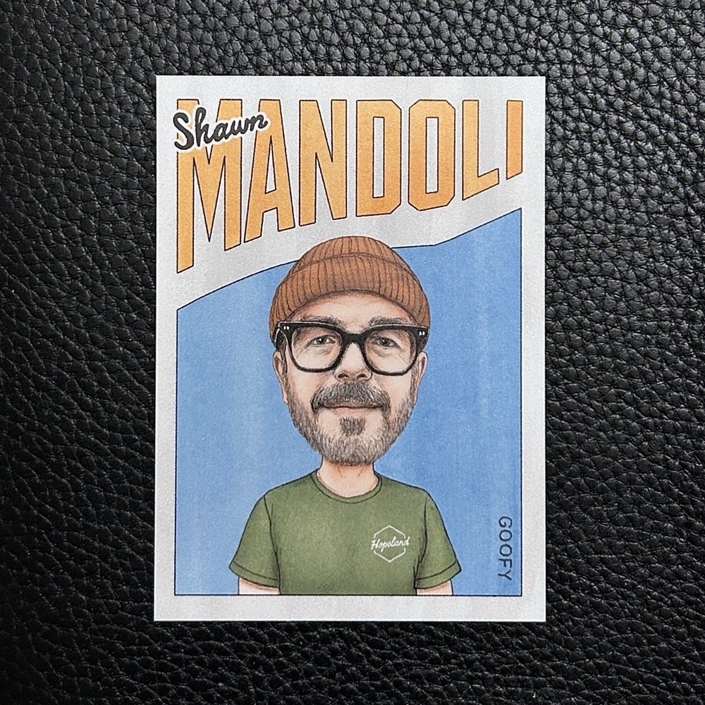 Shawn Mandoli 2026 Illustrated Skateboarding Trading Card | Real Skate 411vm