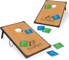 Cornhole Game Set Bean Bag Toss MDF – 2′ W X 3′ L – Built-In Storage, Convenient
