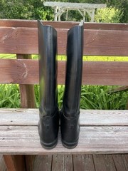 Effingham Boot 1000M Womens Size 9 E Black Pull On 18 Inches Bond Boot Company
